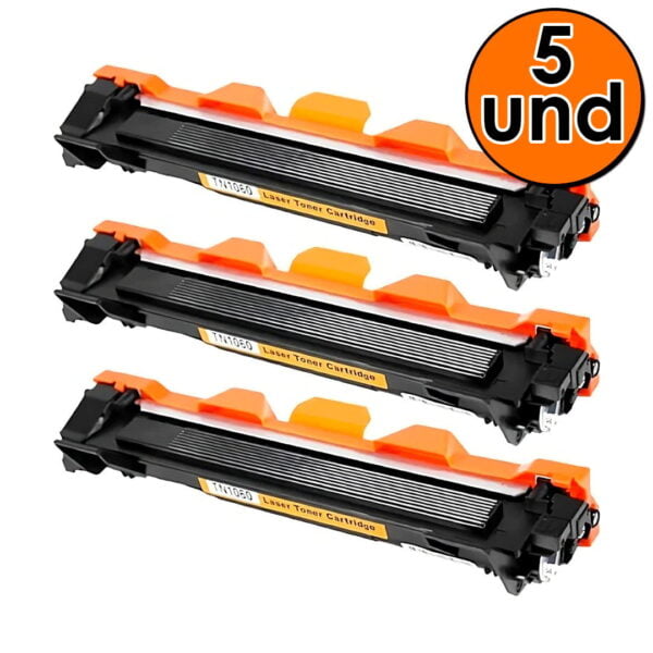 Pack de 05 Toner 1060 Alternativo Compatible Impresoras Brother